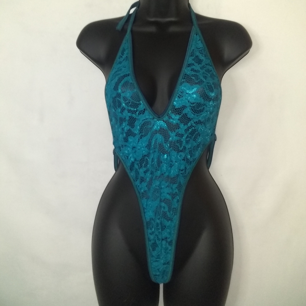 Lace Deep Teal Teddy